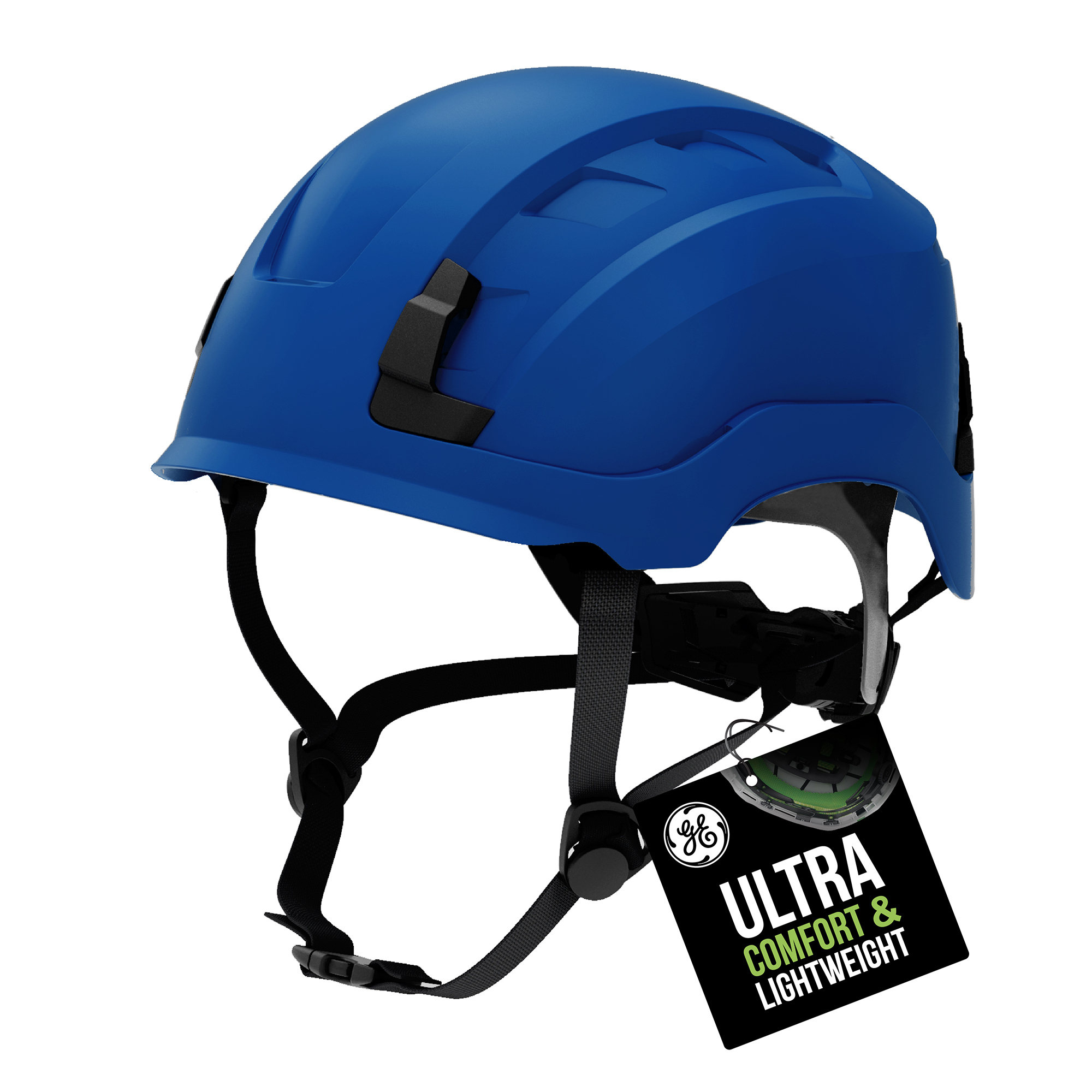 General Electric, Safety Helmet-Non Vented, Size Adjustable, Blue, Model# GH401B
